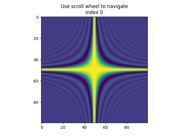 Use scroll wheel to navigate index 0